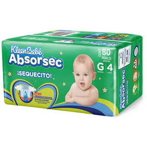 Pañales Absorsec Gde Et 4 80 Pz