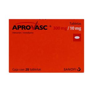 Aprovasc 300/10 Mg 28 Tab Irbesartan, Amlodipino 28 Pz