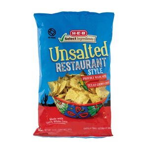 Tortilla Chips Unsalted Restaurant Style 397 Gr