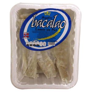 Lomitos de Bacalao S/Piel Noruego Charola 500 Gr