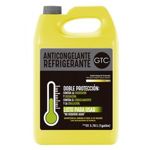 Gtc Anticongelante Refrigerante Listo Para Usar No R 3.78 L