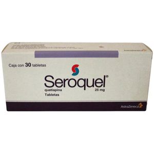 Seroquel 25 Mg 30 Tab Quetiapina 30 Pz