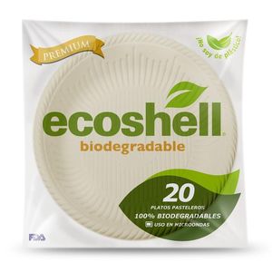 Platos Biodegradables Pastelero 20 Pz