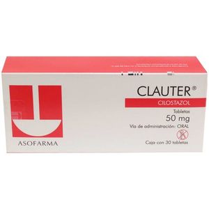 Clauter 50 Mg 30 Tab Cilostazol 30 Pz