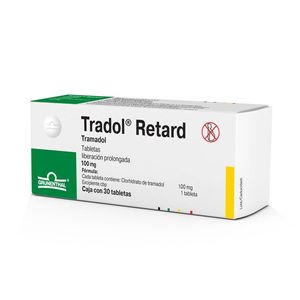 Tradol Retard 100 Mg Tab30 Clorhidrato de Tramadol 30 Pz