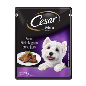 Alimento Húmedo para Perro Filete Mignon 75 g Cesar Alimento Húmedo para Perro Res 75 g