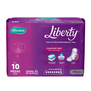 Affective Liberty Maxi Protector para Incontinencia 10 pz