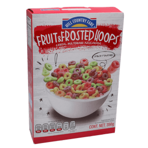 HCF Cereal Fruit Frosted Hoops 350 g