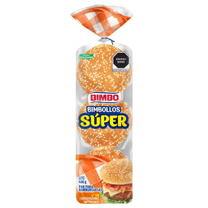 Pan Para Hamburguesa Bimbollos Super 6 pz