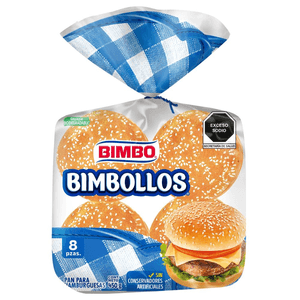 Bimbo Pan Para Hamburguesa Bimbollos 8pz 450 g