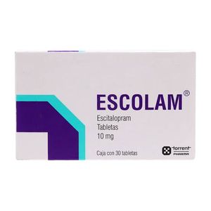 Escolam 10 Mg C/ 30 Tab Escitalopram 30 Pz