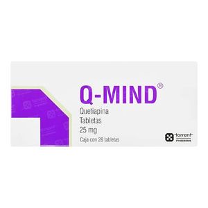 Q-Mind 25 Mg C/ 28 Tab Quetiapina 28 Pz