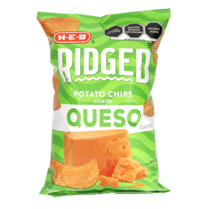 HEB Papas Fritas Ridged Queso 255 g