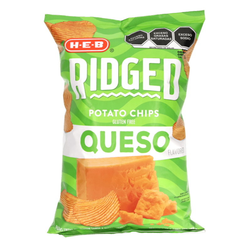 HEB Papas Fritas Ridged Queso 255 g HEB México