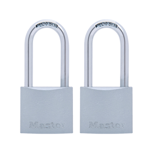 MASTER LOCK Paquete de 2 candados metálicos 38 mm de ancho gancho largo 740ESPTLF