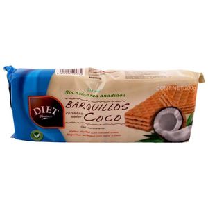 Barquillos Rellenos Sabor Coco 200 Gr