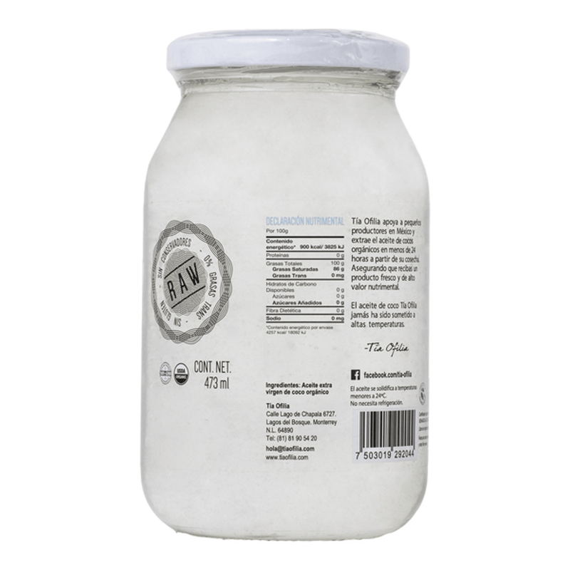 HEB Organics Aceite de Coco Refinado 440 g - H-E-B México