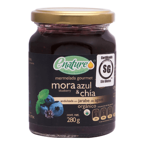 Enature Mermelada Mora Azul Y Chia 280 g