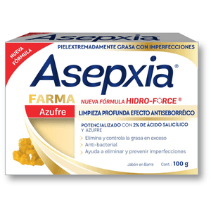 Asepxia Jabon Azufre Farma Anti-Sebo 100 g