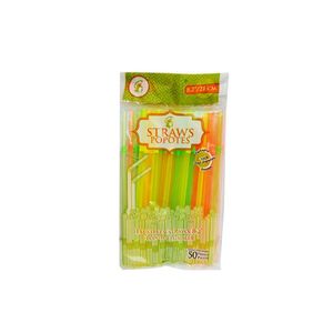 Popotes Biodegradables Flexibles 50 pz Popotes Biodegradables Flexibles  50 Pz