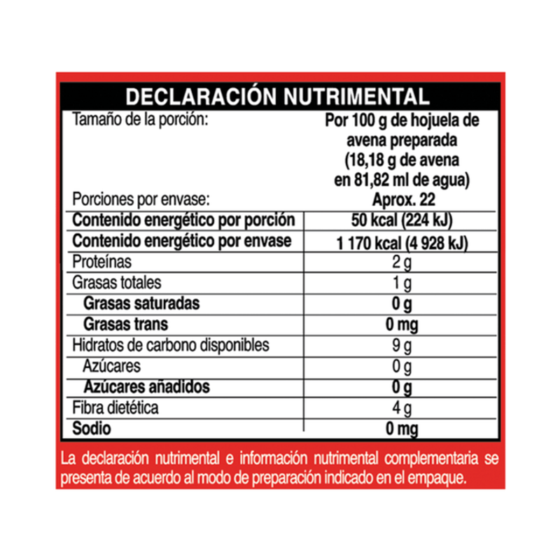 Avena integral Granvita instantánea dos sabores 8 sobres de 35 g c/u