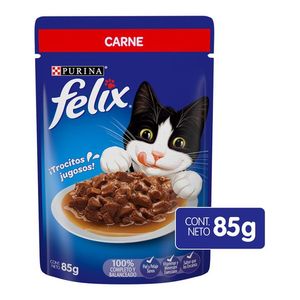 Purina Felix Carne Alimento Húmedo para Gatos Adultos Pouch de 85 g Purina Felix Pavo Alimento Húmedo para Gatos Adultos Pouch de 85 g