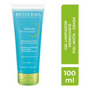 Bioderma Sébium Moussant Gel Limpiador Hidratante 100 ml Bioderma Sébium Moussant Gel Limpiador Hidratante  100 ml