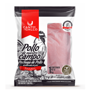 Pechuga de Pollo Sin Hueso Y Sin Piel Natural Bo 1 Pz