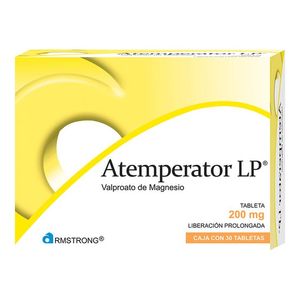 Atemperator L.P. caja con 30 tabletas de 200 mg c/u