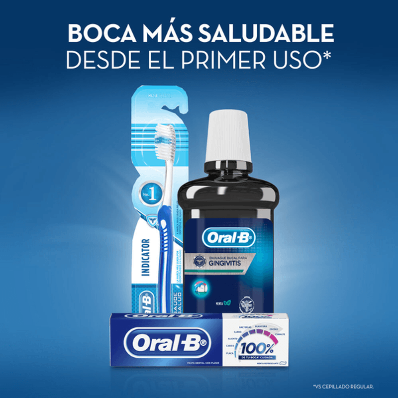 Oral-B Enjuague Bucal Para Gingivitis Menta 350 Ml - H-E-B México