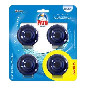 Pastilla Para Baño Pato Azul 4 unidades de 40 g