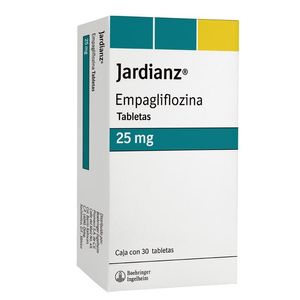 Jardianz 25 Mg 30 Tab Recubiertas Empagliflozina 30 Pz