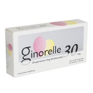 Ginorelle 30 3mg/30mcg Comprimidos 28 Pz