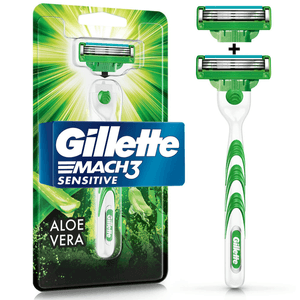 Gillete Mach3 Sensitive Rastrillo Recargable Con 2 Pz