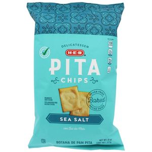 HEB Botana de Pan Pita Chips Sea Salt 227 g