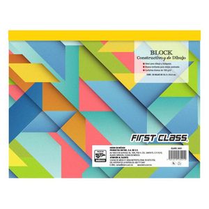 Block de Dibujo First Class Constructivo con 20 hojas