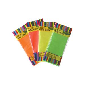 Papel China Fluorescente Colores 1 Pz