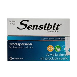 Sensibit Oro Dispersable 10 Mg C/10 Tab Loratadina 10 Pz