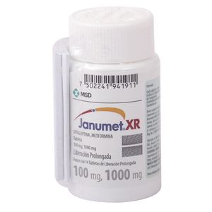 Merck Janumet Xr 100/1000mg Tab14 14 Pz