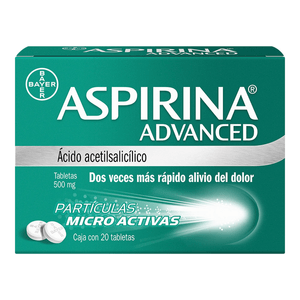 Bayer Aspirina Advanced Analgesico 500 Mg con 20 pz