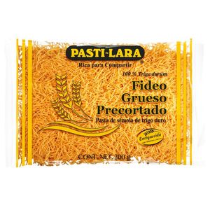 Pastilara Pasta Fideo Grueso Precortado 200 g