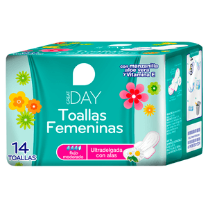 Toallas Femeninas Ultra Delgada con Alas 14 Pz