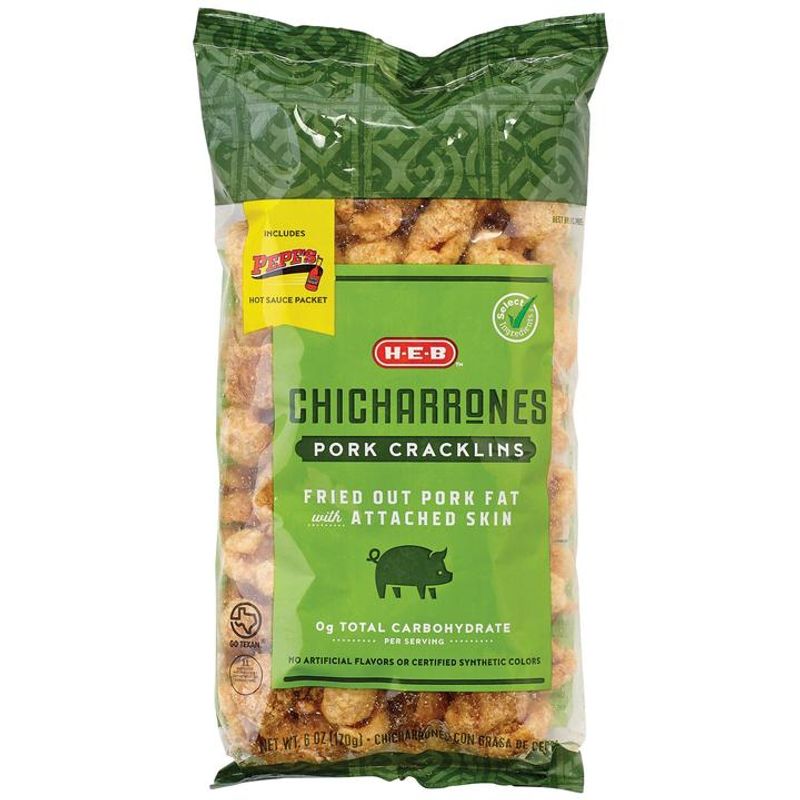 H-E-B Chicharrones Pork Rinds Original, 05/04/2024