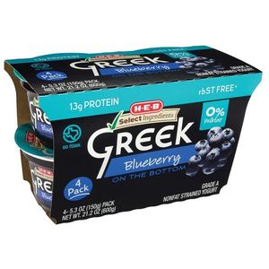 Yogurt Griego Blueberry Pack con 4 pz