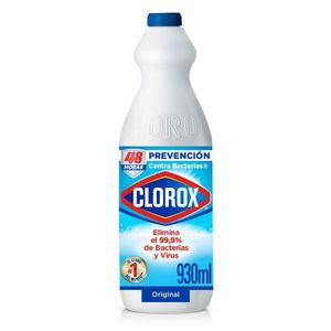 Clorox Blanqueador triple acción original 930 ml