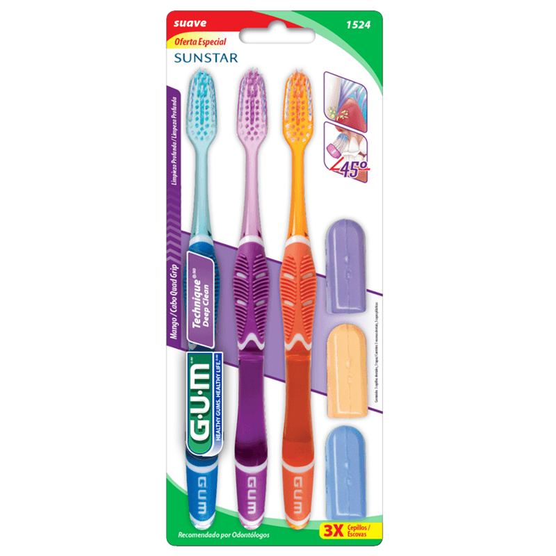 Pack de Tres Cepillos de Dientes Tex