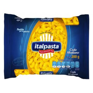 Italpasta Pasta de Sémola Codo Mediano 200 g