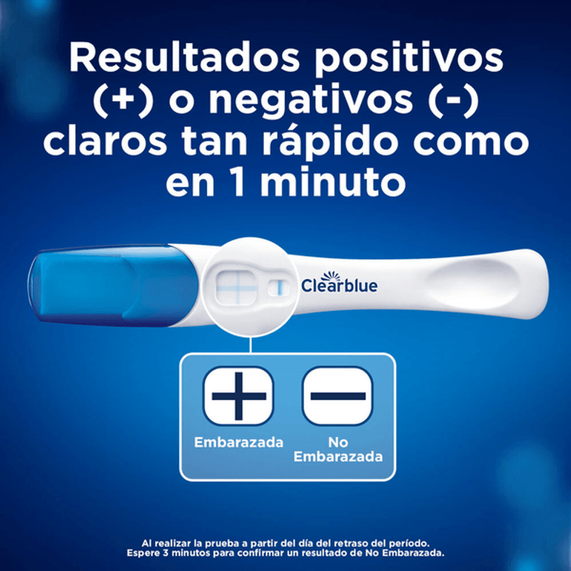 Prueba de embarazo clearblue farmacia del ahorro sale