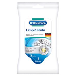 Toallas Humedas Limpia Plata 10 pz