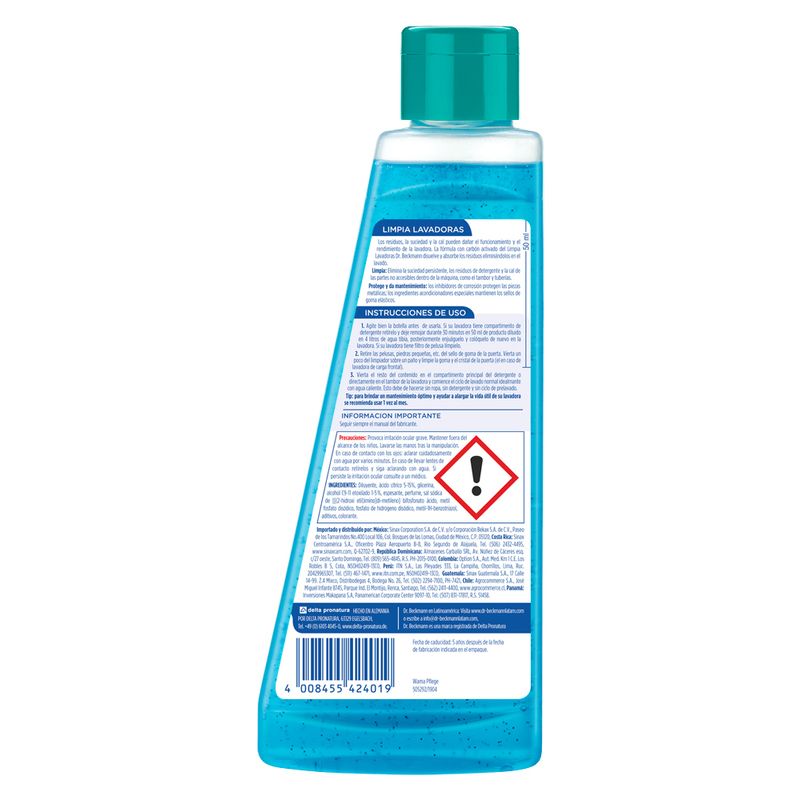 Limpiador Para Lavadora 250 ml DR. BECKMANN